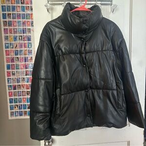 Urban Outfitters Black Puffer Jacket